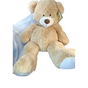Hug Fun 36" Tan  Teddy Bear Plush Stuffed Animal Jumbo XL Ages 3+  NWT